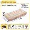 Elevated Flocked Inflatable Mattress with Built-in Pump and Moisture-Proof Pad