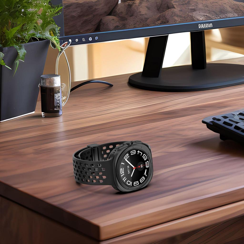 Silicone Strap For Samsung Galaxy Watch Ultra 47mm Magnetic Folding Buckle Watch band Correa Bracelet For Samsung Galaxy Ultra