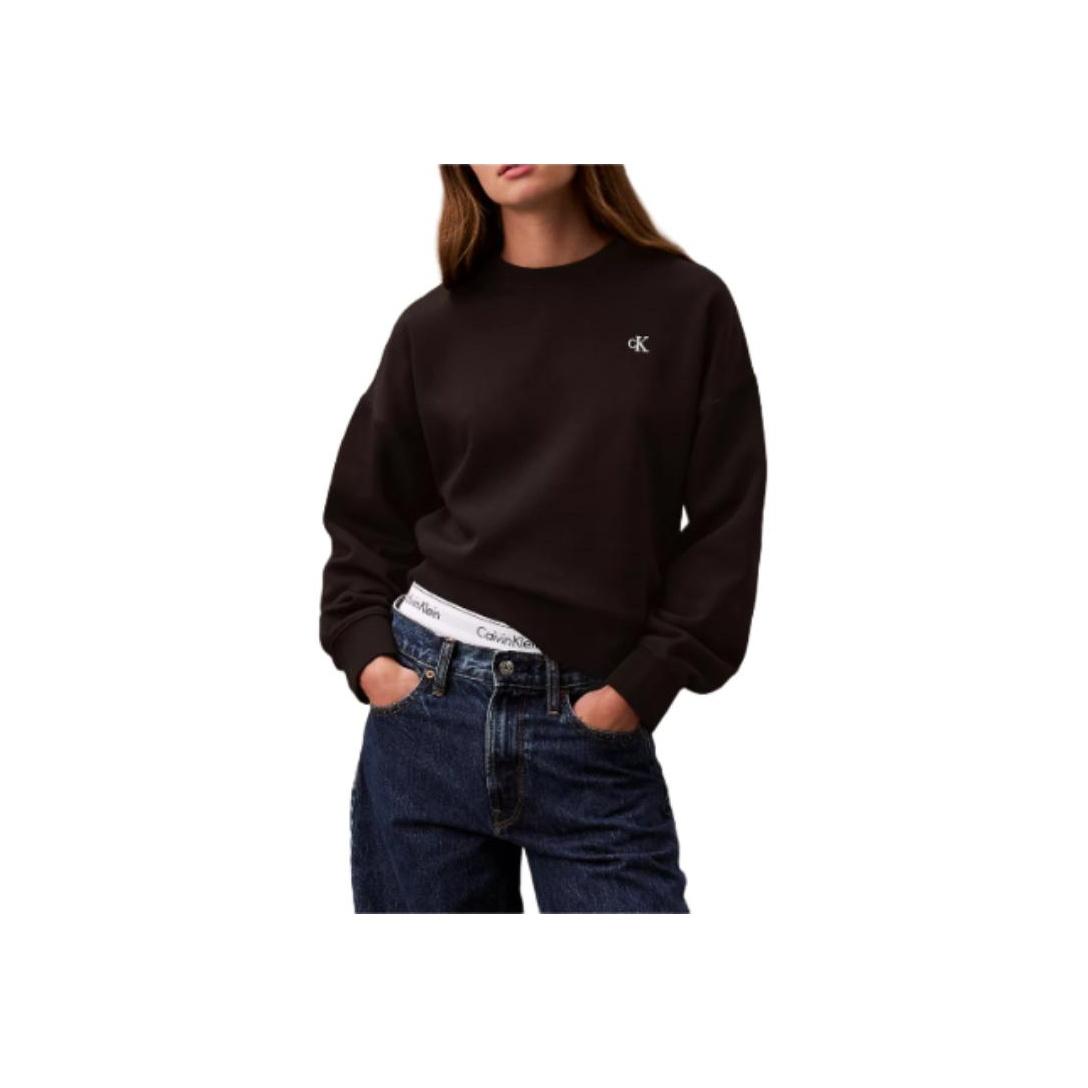 

Calvin Klein Short Sleeve Round Neck Sweatshirt Women tops Black 40WJ241002 XS