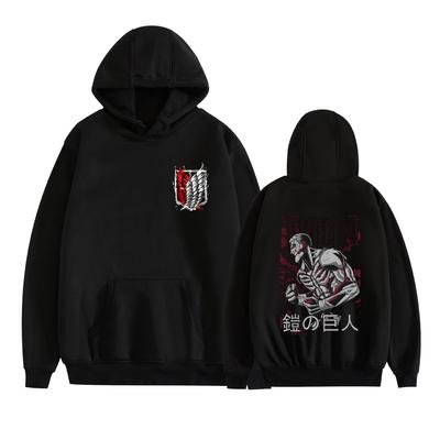 Attack on Titan Anime Herren Freizeit Hoodie Sweatshirt CARTOON Hoodie Pullover Unisex Oversize Sweatshirt