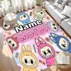 Custom Name Personalized Labubu Print Carpet, Versatile Home Decor Rug, for Playroom, Apartment, Balcony, Entryway, Hallway Gift