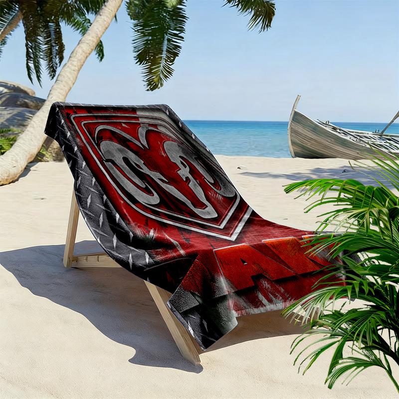 Dodge RAM Print Beach Towel, Large Soft Quick Dry Towel for Beach Camping Swimming