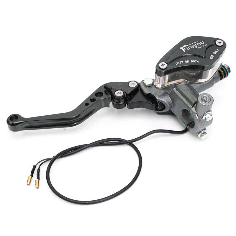 Motorcycle Hydraulic Brake Clutch Lever Pump Front Master Cylinder for Motocross Dirt Pit Bike ATV Quad Moped Buggy Go Kart