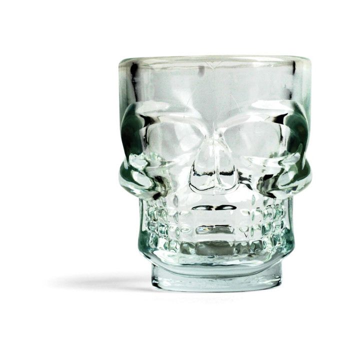 Shot Glasses - Unspecified - Skull - Set of 4 - Glass - Dishwasher Safe