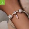 Exquisite Luxury Diy Bracelet Beaded, Accessories Court Style S925 Sterling Silver Bead Pendant