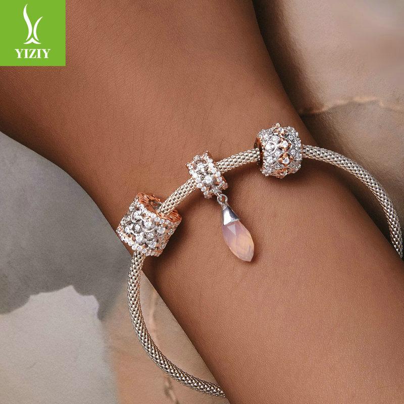 Exquisite Luxury Diy Bracelet Beaded, Accessories Court Style S925 Sterling Silver Bead Pendant