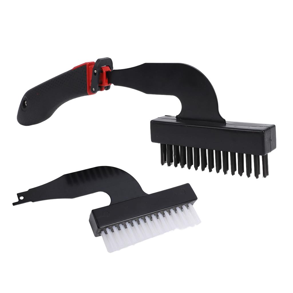 Reciprocating Saw Brush Set Nylon and Wire Brush Head with Reciprocating Saw Handle for Home Cleaning