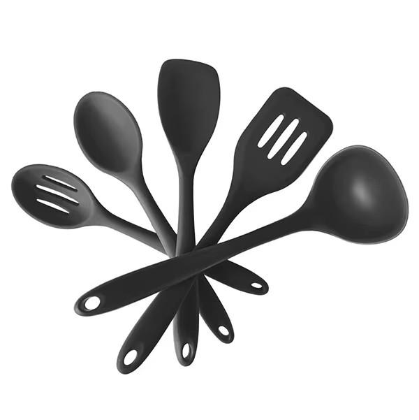 5 Pieces Silicone Heat Resistant Non Stick Kitchen Spatula Spoon Cooking Baking Tools Kitchen Utensils Gadgets Tool Set