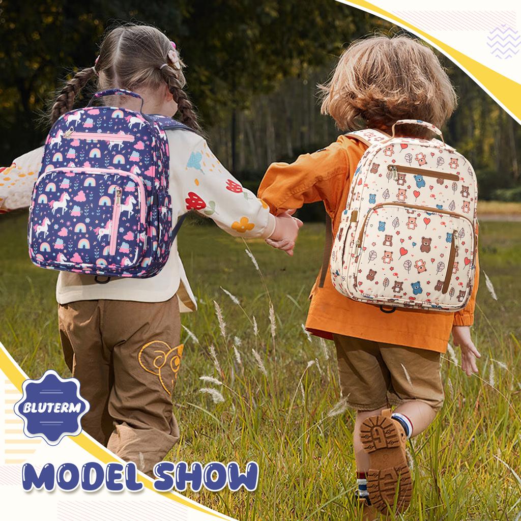 Cute Children's Backpack for Preschool Boys and Girls,Casual Style Multifunctional Bag With Fun Prints For Elementary Schoolbag