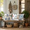 1/4pcs Coastal Nautical Throw Pillow Covers Navy Blue Ocean Themed Cushion Cases for Home Decor Cushion Cover