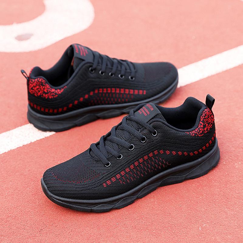 

Men s shoes 2025 summer new breathable non-slip casual shoes versatile fashion sports mesh dad trendy shoes running shoes 44
