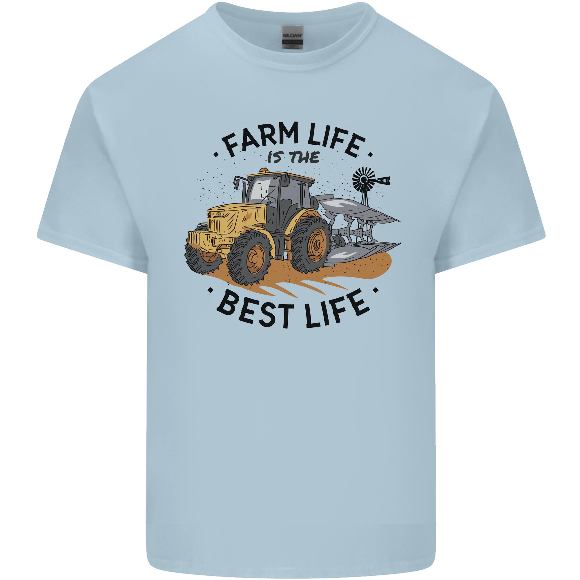 Farm Life is the Best Life Farming Farmer Unisexs Light Cotton TShirt S