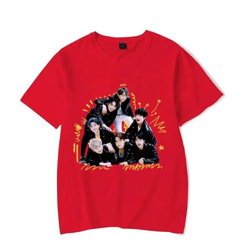 2026 Fashion KPOP Printed Short Sleeve Y2K T-shirt For Men Women Summer Casual T-shirts Creative Personalized Tee Tops