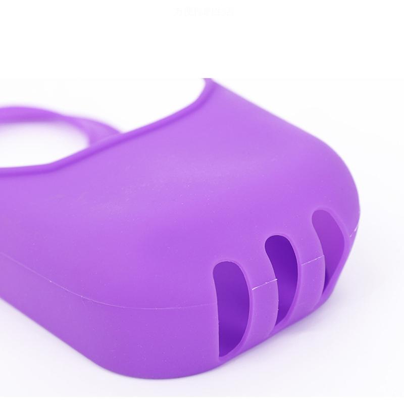 Kitchen Sink Sponge Holder No punching Hang Basket Silicone Material Bathroom Soap Shelf Portable Kitchen Cleaning Brush Holder