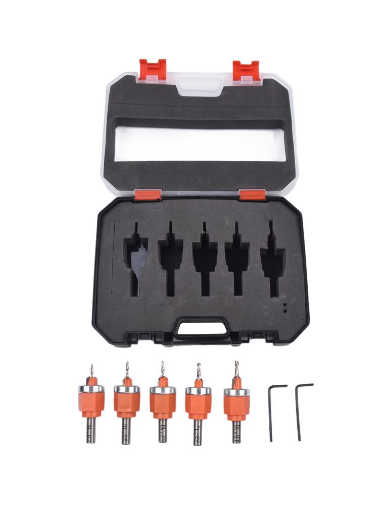 Bit Carrying Case Countersink Drill Bit Portable Total Length Blade Length Uniform Holes Carrying Case Woodworking Tasks Compact