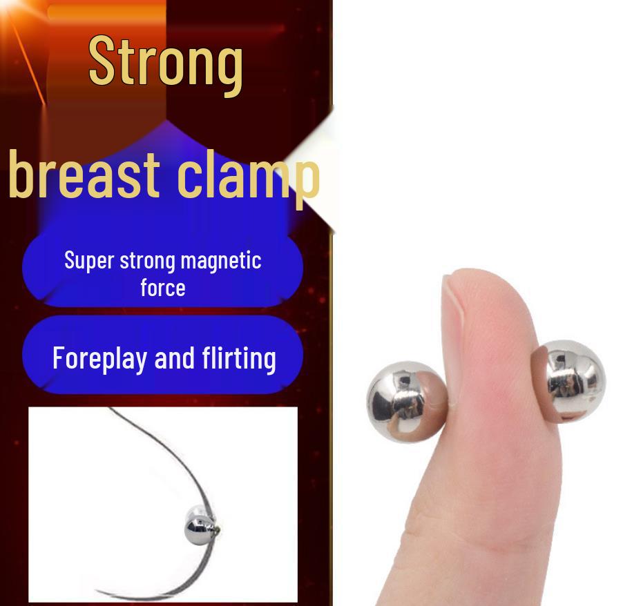 Strong Magnetic Nipple & Labia Clamps: Erotic Teasing Toys for Couples