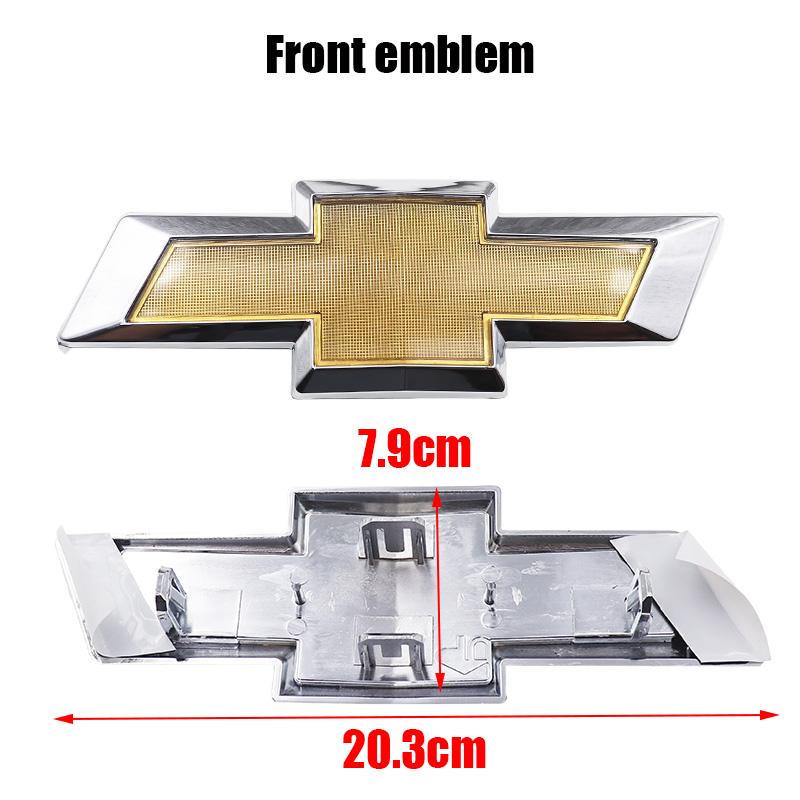 1pcs ABS Car Front Logo Grill Rear Bumper Tail Door Trunk Emblem Sticker Styling Accessories For Chevrolet 11-18 CAPTIVA