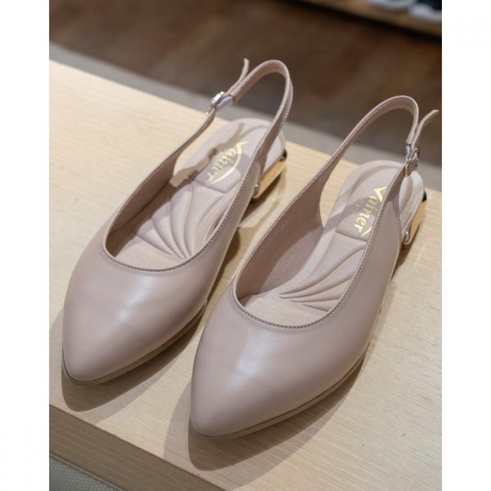 VAINER Розовые женские удобные туфли-слингбэки 121a 225