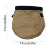Portable Rock Climbing Chalk Bag Drawstring Dry Magnesium Powder Pocket  Running
