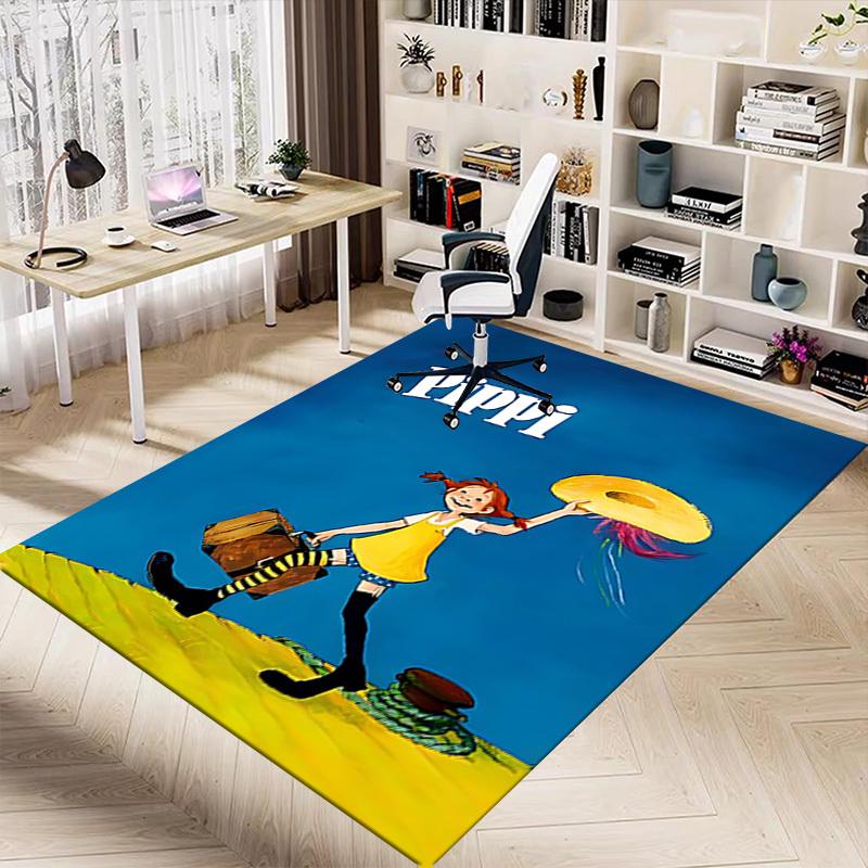1 buc Pălărie Pippi Șoseta Lungă Extra Mare Covor de Podea Antiderapant, Birou, Familie, Dormitor, Studio Covor Zonă Mare Covor de Interior