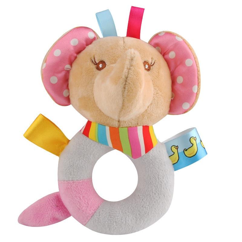 Baby Plüsch Runde Rassel 0-1-3 Jahre Altes Baby Handgegriffen Bettglocke Spielzeug