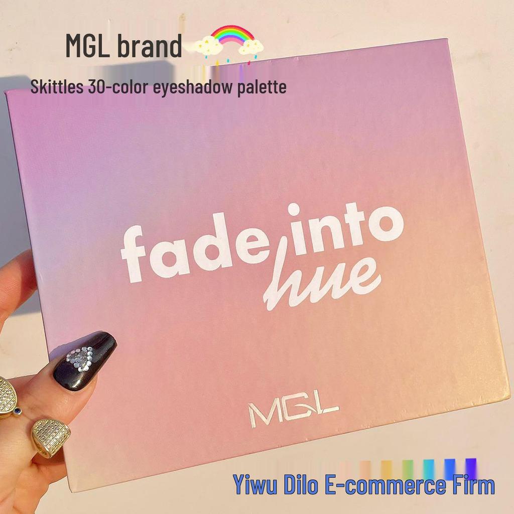 Dopamine Rainbow Candy Eyeshadow Palette: 30-Color Matte, Shimmer, Glitter, Long-Lasting Smoky Makeup