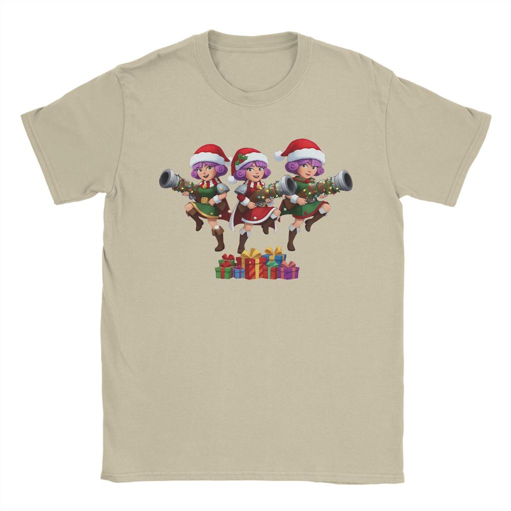 Men T-Shirts Three Musketeers Christmas Charge Vintage Cotton Tee Shirt Short Sleeve Clashes Royaleds T Shirts Fashion Soft Tops