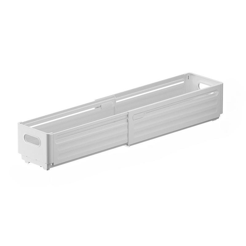 

1pc Creative Practical Adjustable Retractable Wardrobe Socks Underwear Kitchen Cabinet Drawer Storage Box Desktop Organizing Box белый