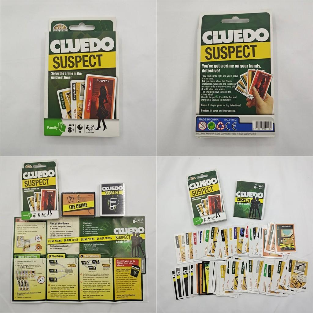 Funny Poker Cluedo Card Game Family Entertainment Party Portable Game Board