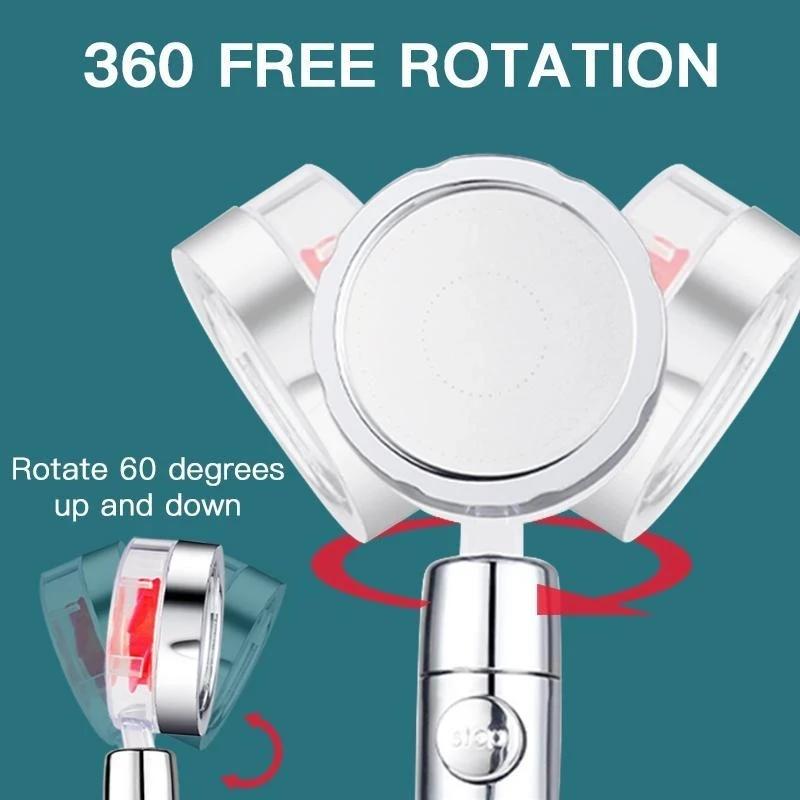 Turbocharged Shower Head Filter Rainfall Shower Head Water Saving High Pressure Shower Head Bathroom High Pressure Shower Head