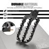 NICECNC Large Motorcycle Footpeg Footrests for Kawasaki KLR 650 87-24/1" Footpegs Lowering Brackets for Kawasaki KLR650 87-18