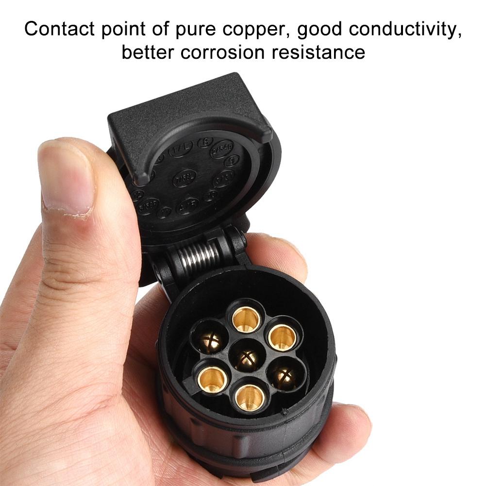 12V 13Pin to 7Pin N&S Trailer Socket Adapter Plug Converter Connector for Trailer Caravan