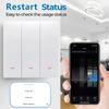 Tuya EU UK Smarter WiFi Lichtschalter Druckknopf 1/2/3-fach Licht Wandschalter Kein Neutralleiter Smart Life Alexa Google Home Alice