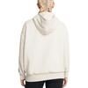 Under Armour Sudadera con capucha oversize de felpa pesada Icon con estampado de letras, holgada, de moda, universitaria, sudaderas para mujer, Pinnacle-White 1386494-110