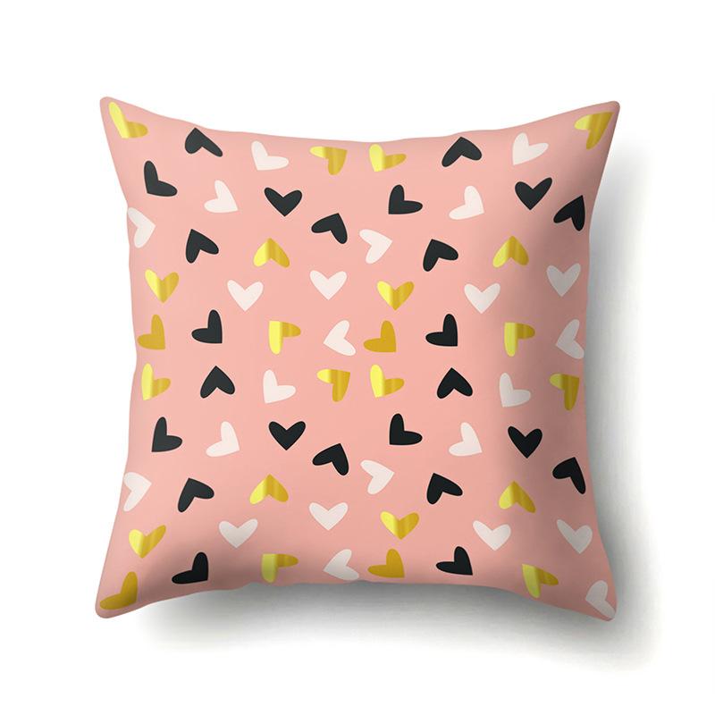 Polyester Pillowcase Automobile Decoration Home Printed Pillowcase Car Cushion Cover Bedside Pillowcase