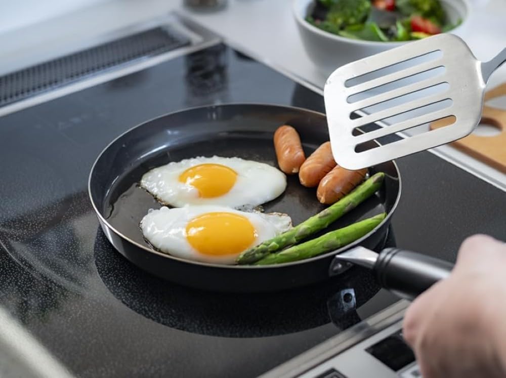 Be Worth Style Iron Fried Egg Frying Pan 20cm Made In Japan Gas IH Compatible Easy Care