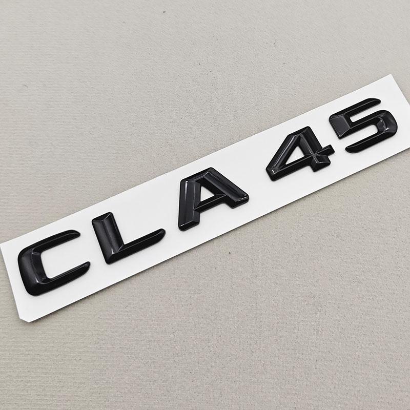 3D ABS Car Letters Logo Trunk Badge Emblem Sticker For Mercedes Benz A Series A45 CLA45 W169 W176 W177 C117 W118 Accessories