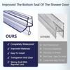 Bath Shower Strip Seal For Screens Doors Fits 4-6mm Glass Seals Gaps PVC Sealing Strip Bathroom Transparent Accessories 5 Types