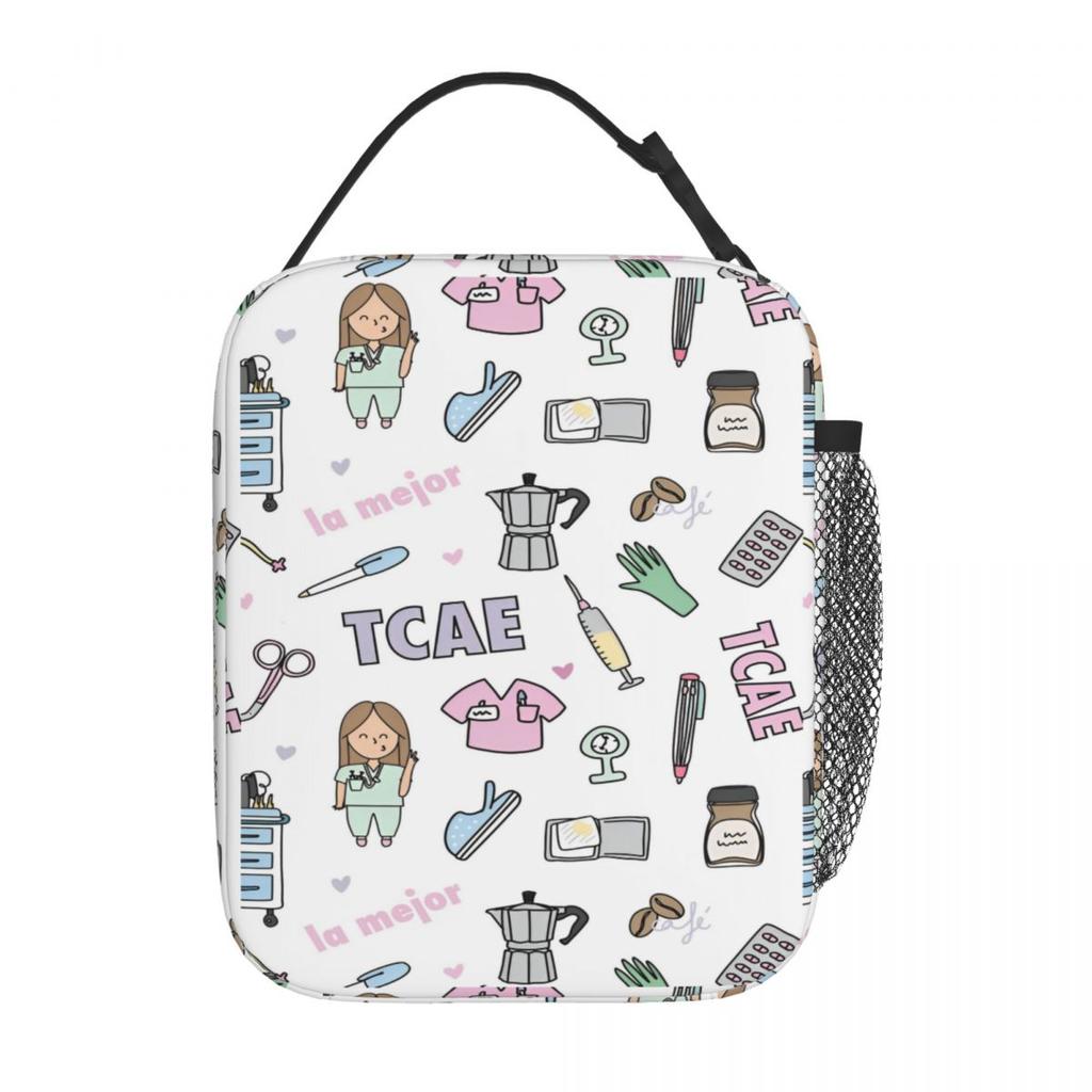 Comfort Doctor Nurse Lunch Bag Enfermera En Apuros Cute Lunch Box For Unisex Work Portable Insulated Cooler Bag Tote Food Bags