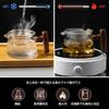 FGIUKC Heat-Resistant Glass Teapot, 500ml, with Wooden Handle, Transparent Glass Teapot with Strainer, Suitable for Green Tea, Black Tea, Fruit Tea, L