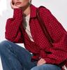 European and American Women's Clothing Loose Large Size Plaid Women's Clothing Shirt Work Shirt Casual Long-sleeved Shirt