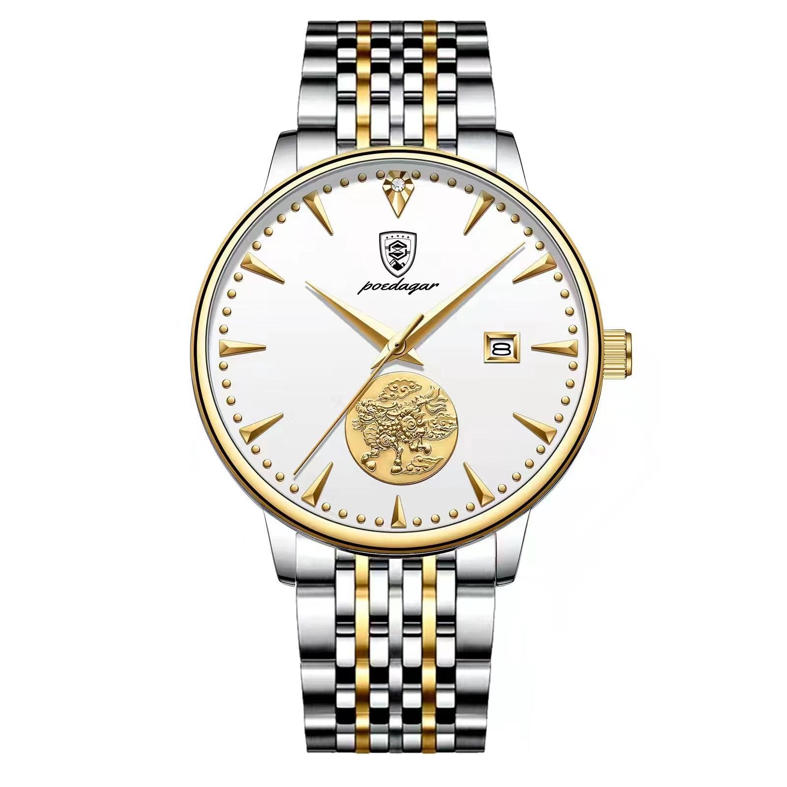 

POEDAGAR Новий розкішний чоловічий годинник вищого класу з коробкою Водонепроникні чоловічі механічні годинники з автоматичною пряжкою з метеликами