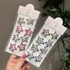 8/16Pcs Leopard Waterdrop Hair Clips for Women Girls Vintage Geometric Star Hairpins BB Clips Barrettes Bangs Hair Accessories