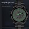 New Waterproof Luminous Men's Quartz Wristwatch - Trendy Korean Style, Fully Automatic, Domineering Design.