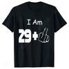 30 Ans 30th Years Birthday Top Women Funny I Am 29 Plus 1 Middle Finger T-shirts Female Funny Birthday Party Tee Ulzzang Clothes