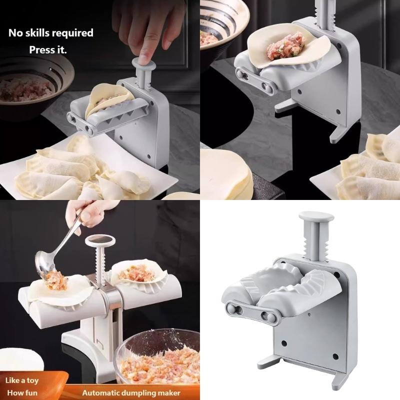 Multifunctional Kitchen Tool for Making Dumplings Spring Rolls and Other Pastries with Manual Press Design