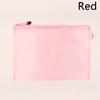 1PC PVC Dokument Tasche Transparent Grid A3/A4/A5/A6 Schule Büro Schreibwaren Tasche Tasche mit Reißverschluss