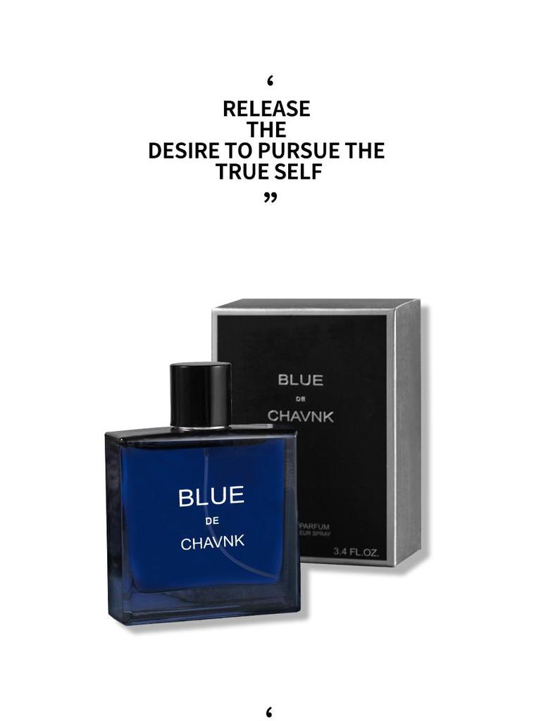 Small Town Yika Azure Men's Perfume 100ml - Long-lasting Fresh Eau de Toilette, Charming Sport.