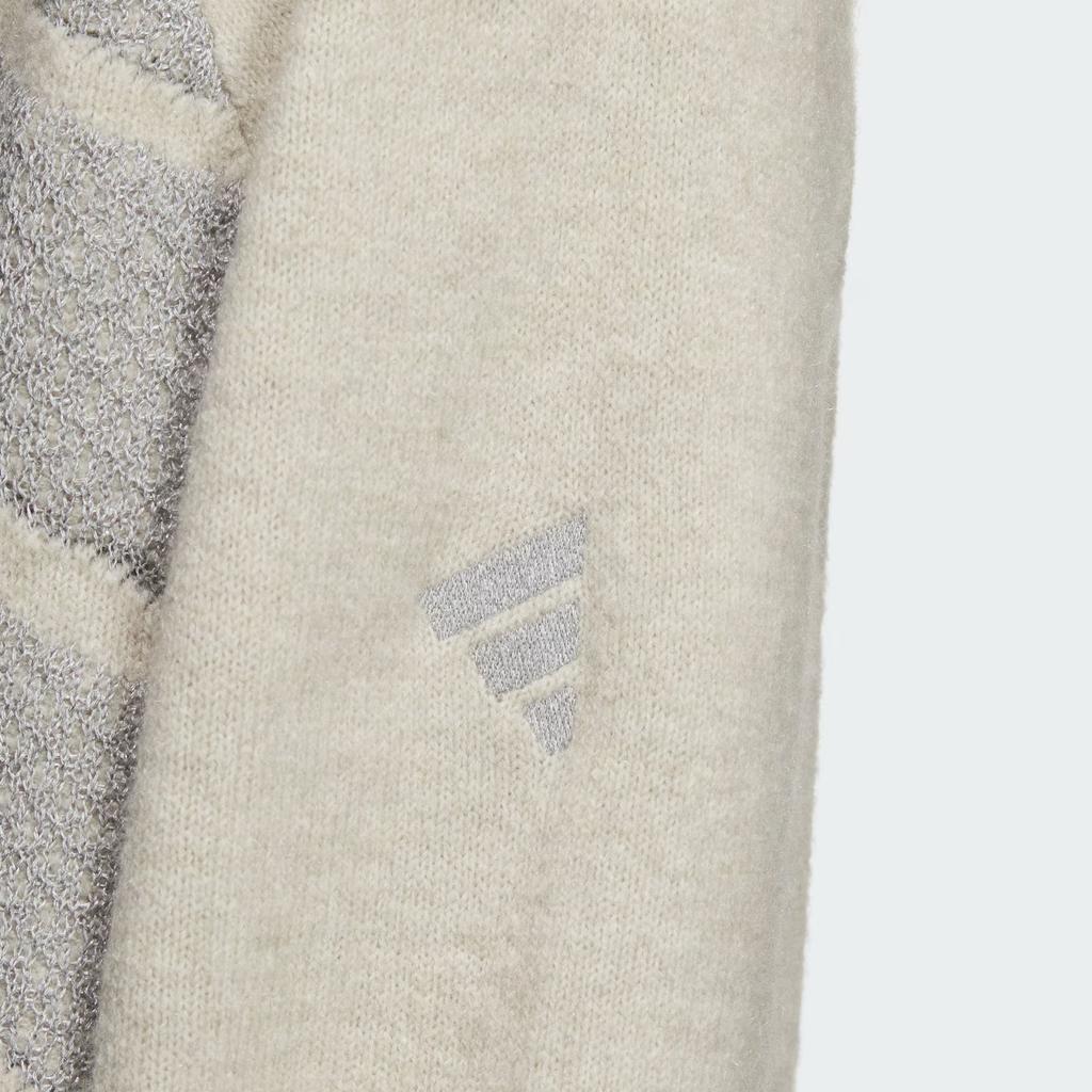 Adidas FW24 FUSTL Series P Crew 2 Simple Casual Versatile Knit Sweater Men sweater Light-Sesame Earth-Gray JW6684