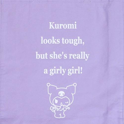 Sanrio (SANRIO) Sanrio Kuromi Cotton Tote Bag Handbag Kuromi-chan Kuromi 40ÁE6ÁE0cm Character SANRIO 102032